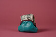 © Juan Moyano/Stocksy - dollar banknotes in a blue leather purse