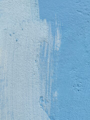 Poster - painted white and blue wall background