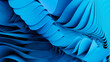 © Robert Kohlhuber/Stocksy - 3D render of an abstract blue wavy cloth