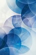 Blue and White Abstract Background With Circles