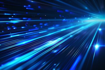 Wall Mural - Line blue technology background.