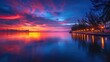 Photographers Capture Vibrant Sunset Hues from a Peaceful Seaside Promenade