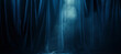 © pijav4uk - Dark blue theater curtains with spotlight on stage, theatrical drapery template