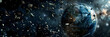 Science fiction space visualisation, Planetary system thousands light years far away from Earth