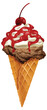 Vector illustration of a tempting ice cream treat