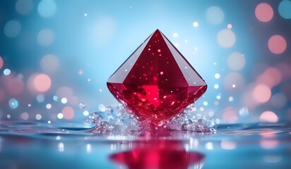 Wall Mural - Birthstone - Ruby (July)