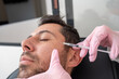 © Alan - Close Up: Doctor Administering Botox, Applying Wrinkle Treatment on Male Patient for Skin Care and Beauty
