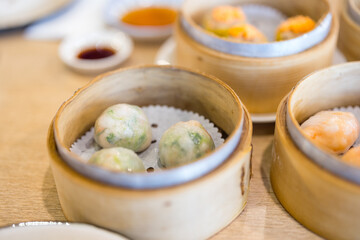 Poster - Chinese dim sum in the restaurant