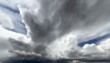 storm clouds timelapse, wallpaper texted Panorama view of overcast sky. Dramatic gray sky and white clouds before rain in rainy season. Cloudy and moody sky. Storm sky. Cloudscape. Gloomy and moody ba