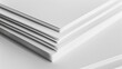 Stack of pristine quality white paper sheets perfect for professional tasks AI Image