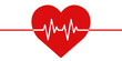 © Rawpixel.com - Red medical heartbeat line png heart shape graphic in health charity concept
