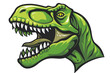 Fresh lime green Tyrannosaurus emblem, representing youthful vigor.
