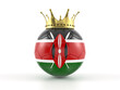 Kenya flag soccer ball with crown