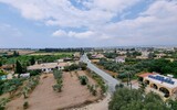 Fototapeta Las - Road and villages in Cyprus