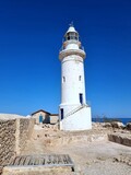 Fototapeta Las - White lighthouse