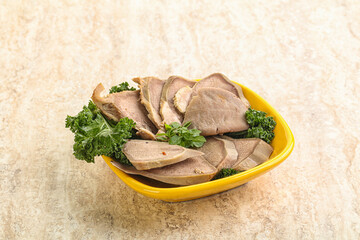 Wall Mural - Sliced Pork Tongue snack appetizer