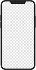 Realistic iPhone, black Modern apple Smartphone With notch dynamic Island Buttons Branding Mockup Detailed Isolated Business Ad Mobile Presentation Showcase Promotion Tech Display Device Template
