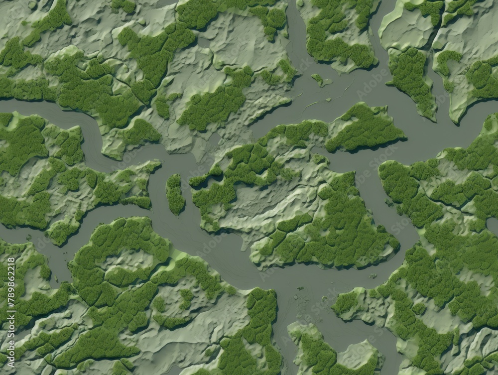 Terrain seamless texture map pattern Stock Illustration | Adobe Stock