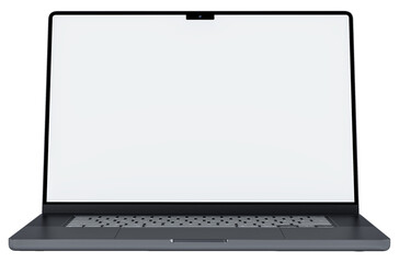 Canvas Print - realistic modern laptop mockup with blank screen. device concept for for presentation branding ident
