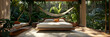Yoga Deck With Woven Yoga Mats ,modern creative living room interior design