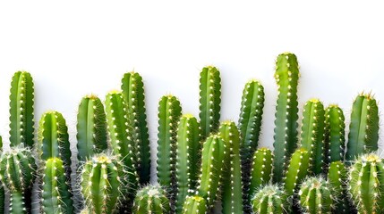 Wall Mural - Fresh prickly png isolated on transparent background, cactus isolated on transparent background cutout, Ai generated 