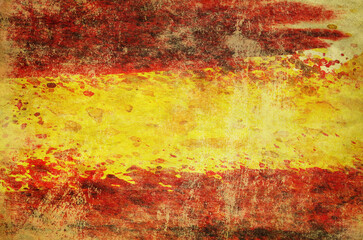 Wall Mural - Grunge background in colors of spanish flag