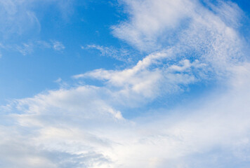 Wall Mural - White clouds in blue sky