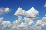 Fototapeta Tulipany - White clouds in blue sky