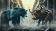 The Intense Meeting of Bear and Bull in Finance