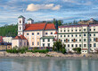 Blick auf Passau, Kirche St. Michael, Innseite, Niederbayern, Bayern, Deutschland