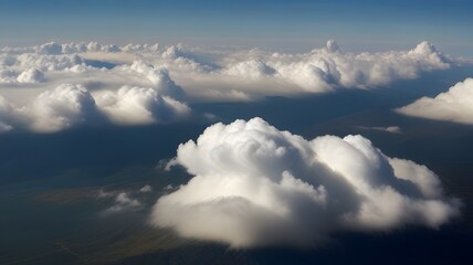 Sticker - clouds over the mountains, ai generated