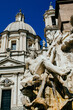 Rome, Piazza Navona, Bernini Fountain of four rivers