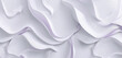 White 3D paper artistry highlighted by lavender, perfect for posh cover art.