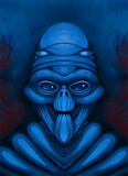 Fototapeta  - Alien creature, sketch - digital painting 