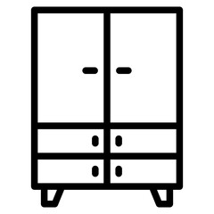 Wall Mural - cupboard icon