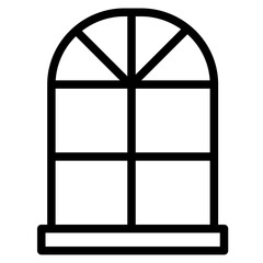 Wall Mural - window interior icon