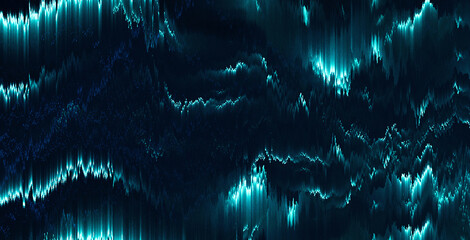 Wall Mural - 4k beautiful color gradient background with data mosh glitch noise. abstract pastel holographic blur