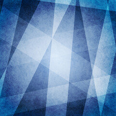 Wall Mural -  Blue and white retro line abstract background