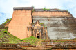 views of famous pahtodawgyi unfinished monument in maldaya, myanmar