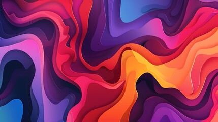 Wall Mural - Abstract background with waves