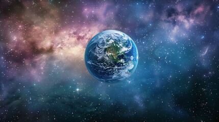 the earth in space