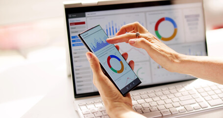 Aufkleber - Business Data Analytics Dashboard