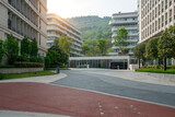Fototapeta  - Park Square and Office Building of Science and Technology Park, Chongqing, China