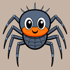 Wall Mural - cute spider vector illustration 