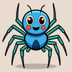 Wall Mural - cute spider vector illustration 