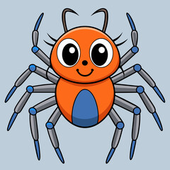 Wall Mural - cute spider vector illustration 
