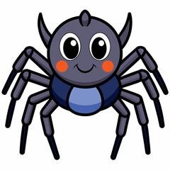 Wall Mural - cute spider vector illustration 