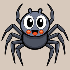 Wall Mural - cute spider vector illustration 