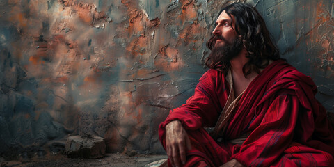 Wall Mural - Jesus. Christianity background