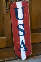 Sticker - Painted USA Sign